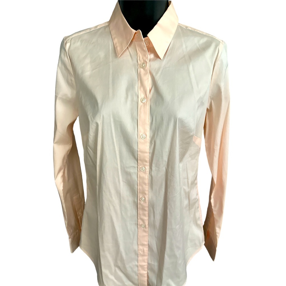 ANN TAYLOR Pale Pink Button Down Long-sleeved Shirt